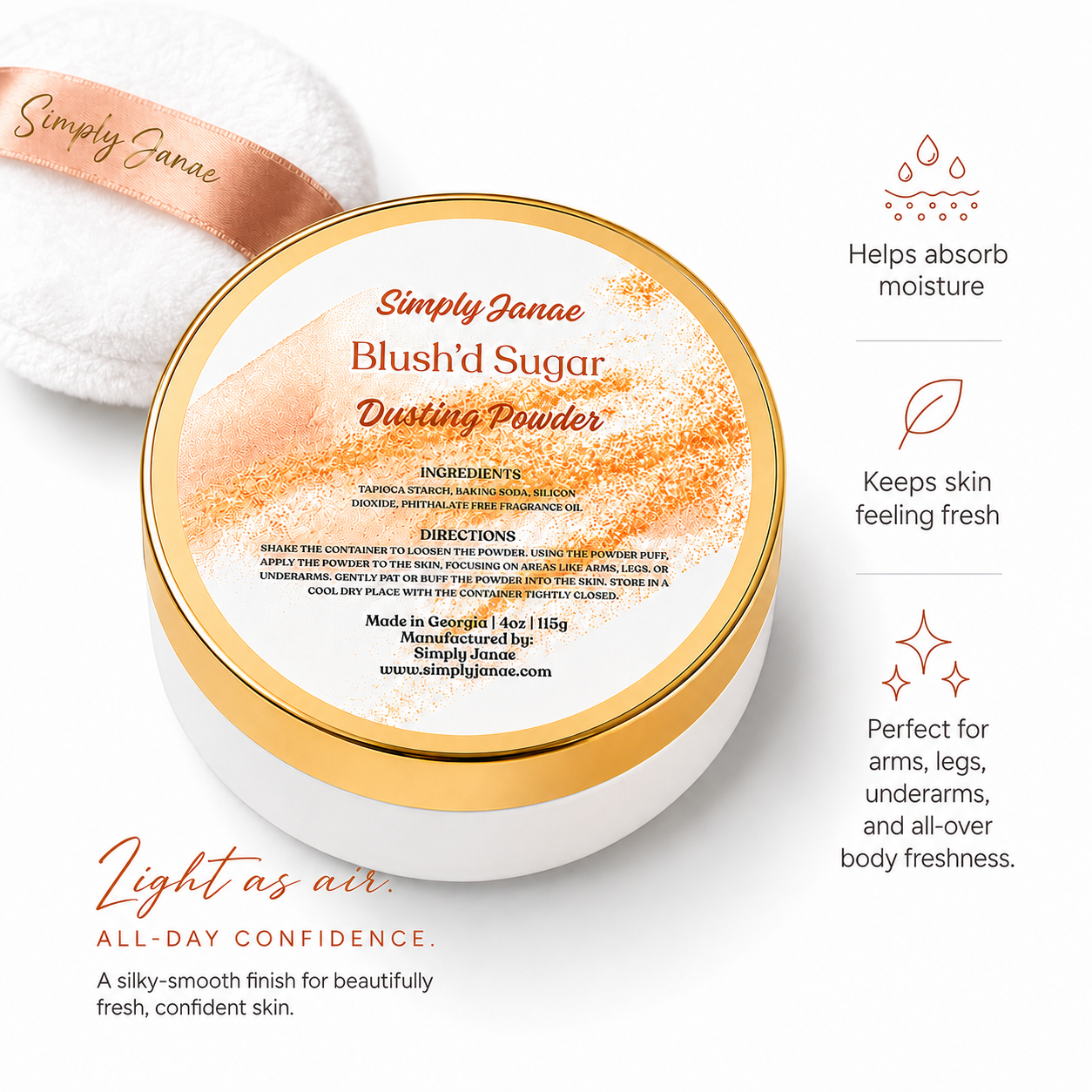 Dusting Powder - Silky Body Powder | 4oz