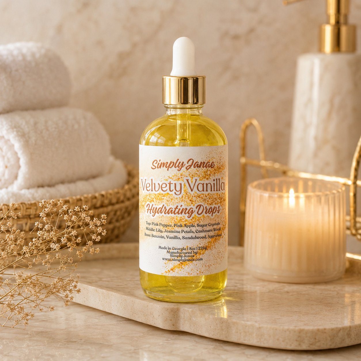 Hydrating Drops Body Oil for Soft Glowing Skin | 4oz