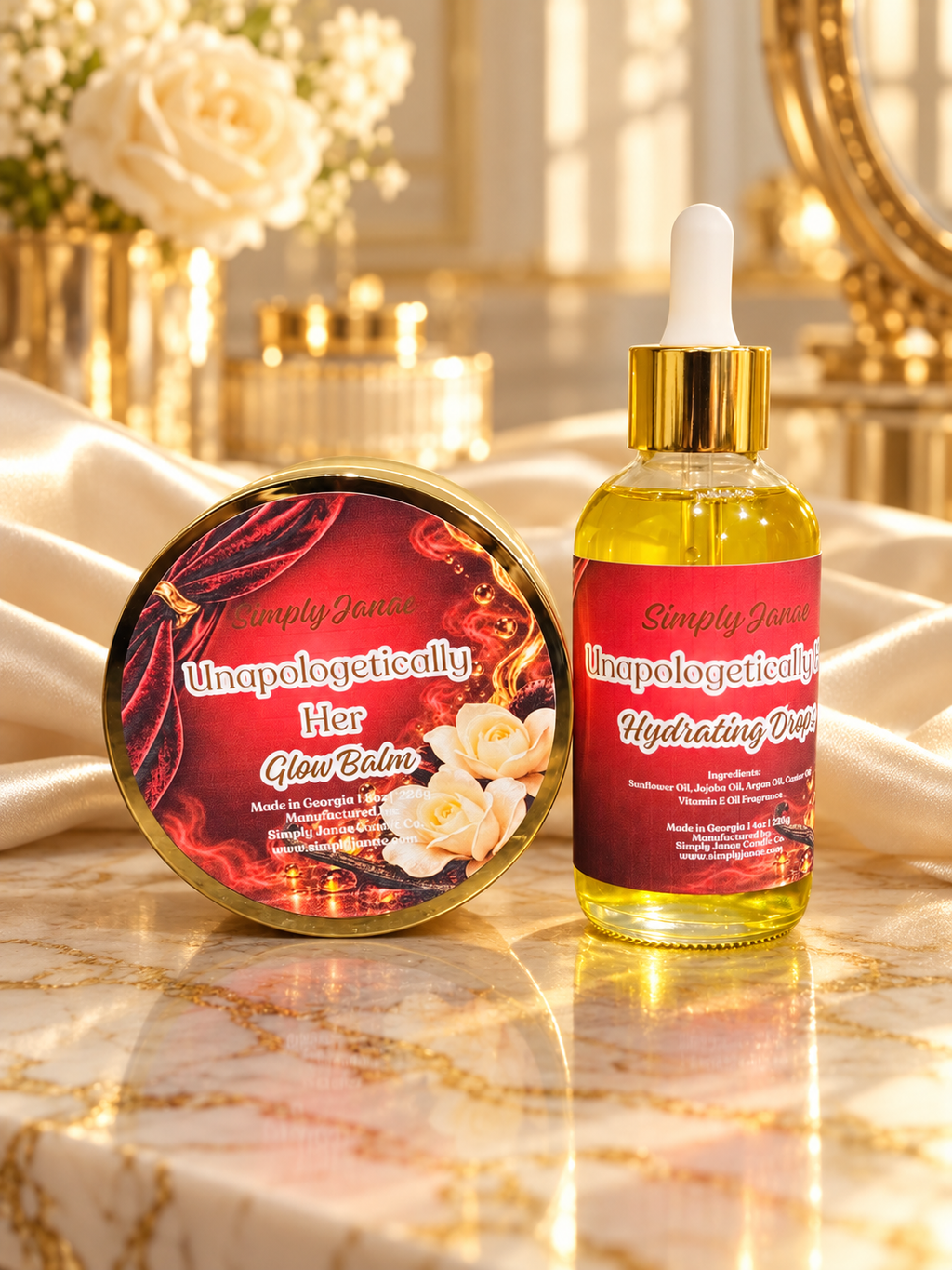 Glow Bundle | Body Oil & Glow Balm Duo Set