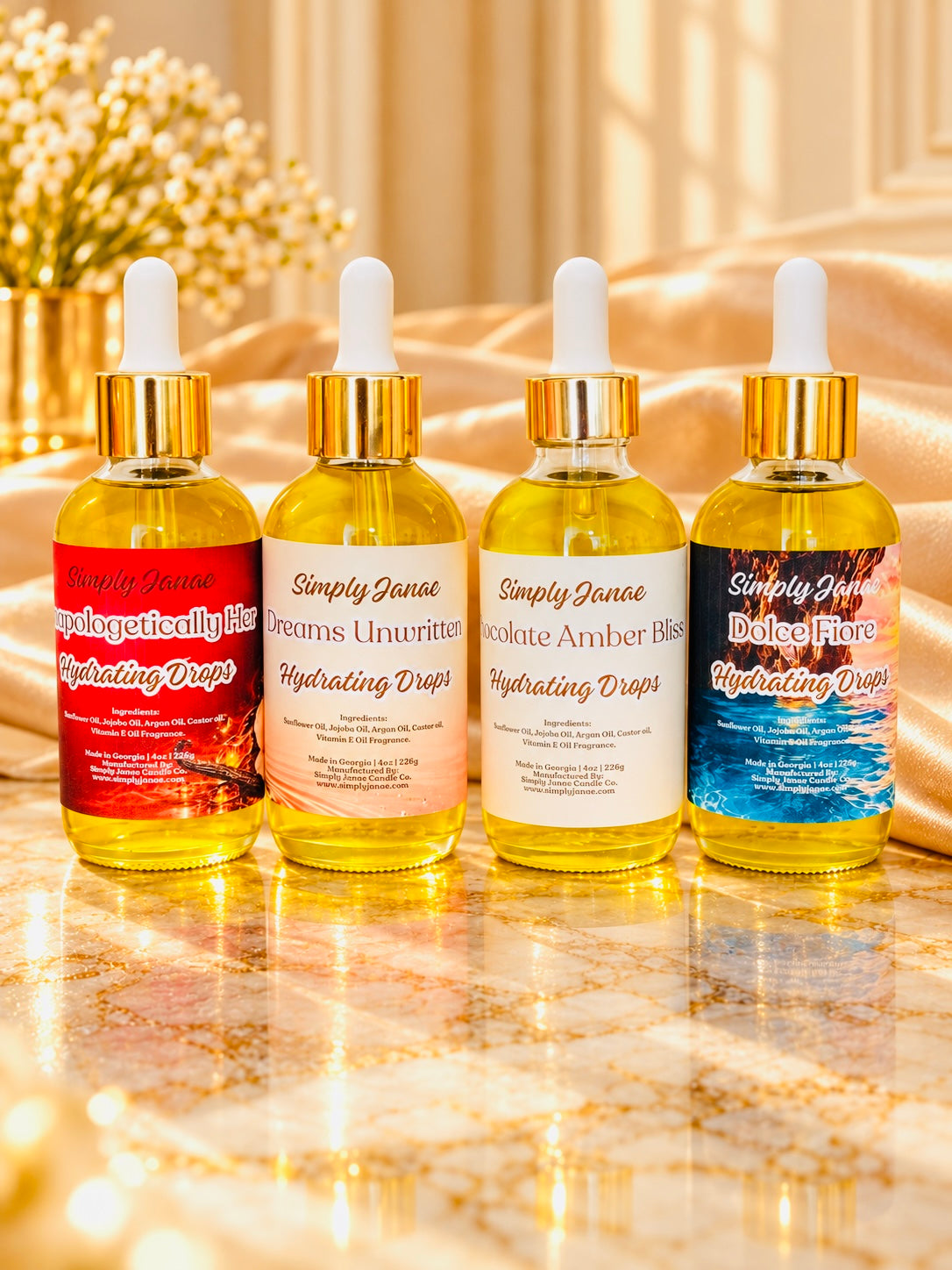 Hydrating Drops Body Oil for Soft Glowing Skin | 4oz