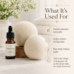 Laundry Dryer Balls with Fragrance Drops Set