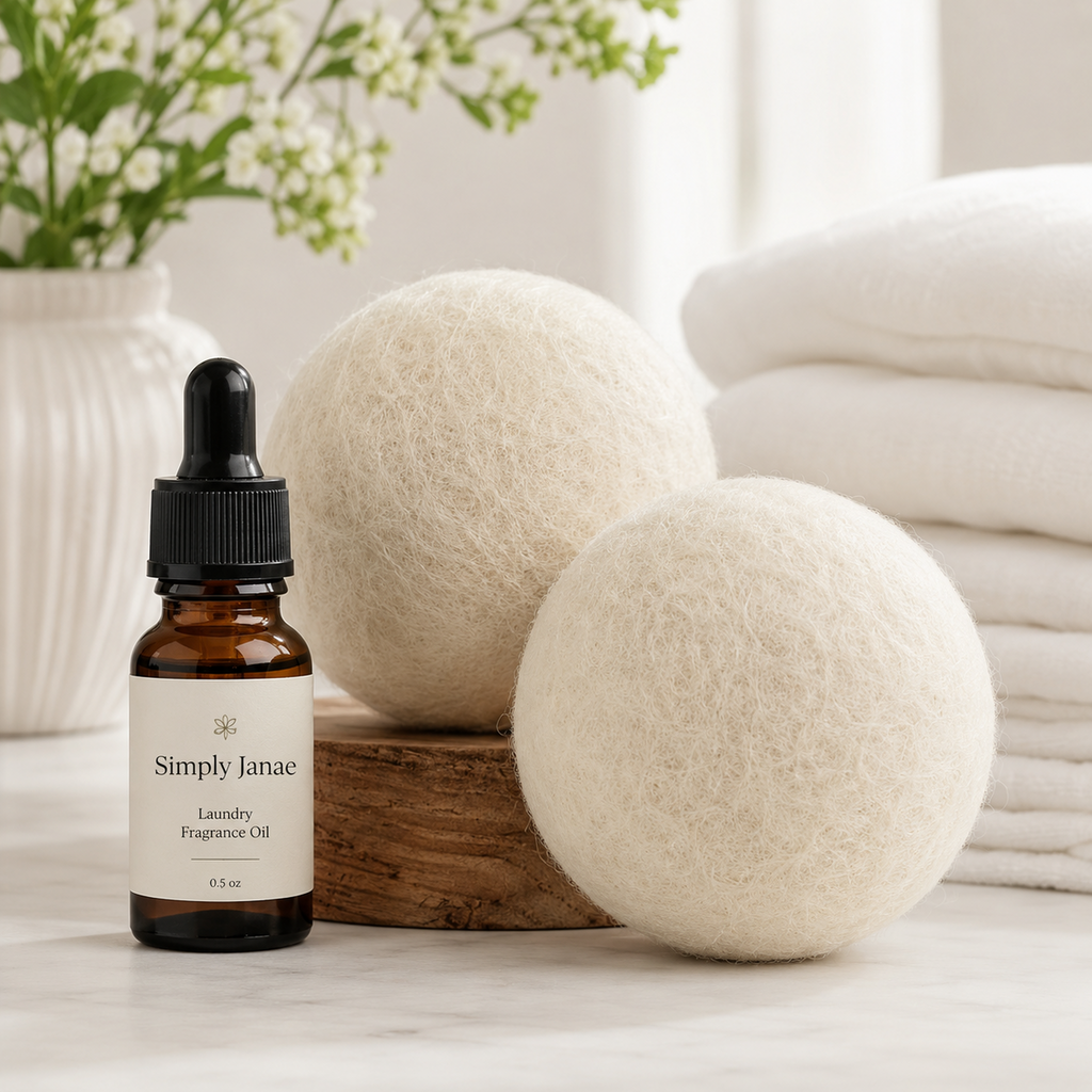Laundry Dryer Balls with Fragrance Drops Set